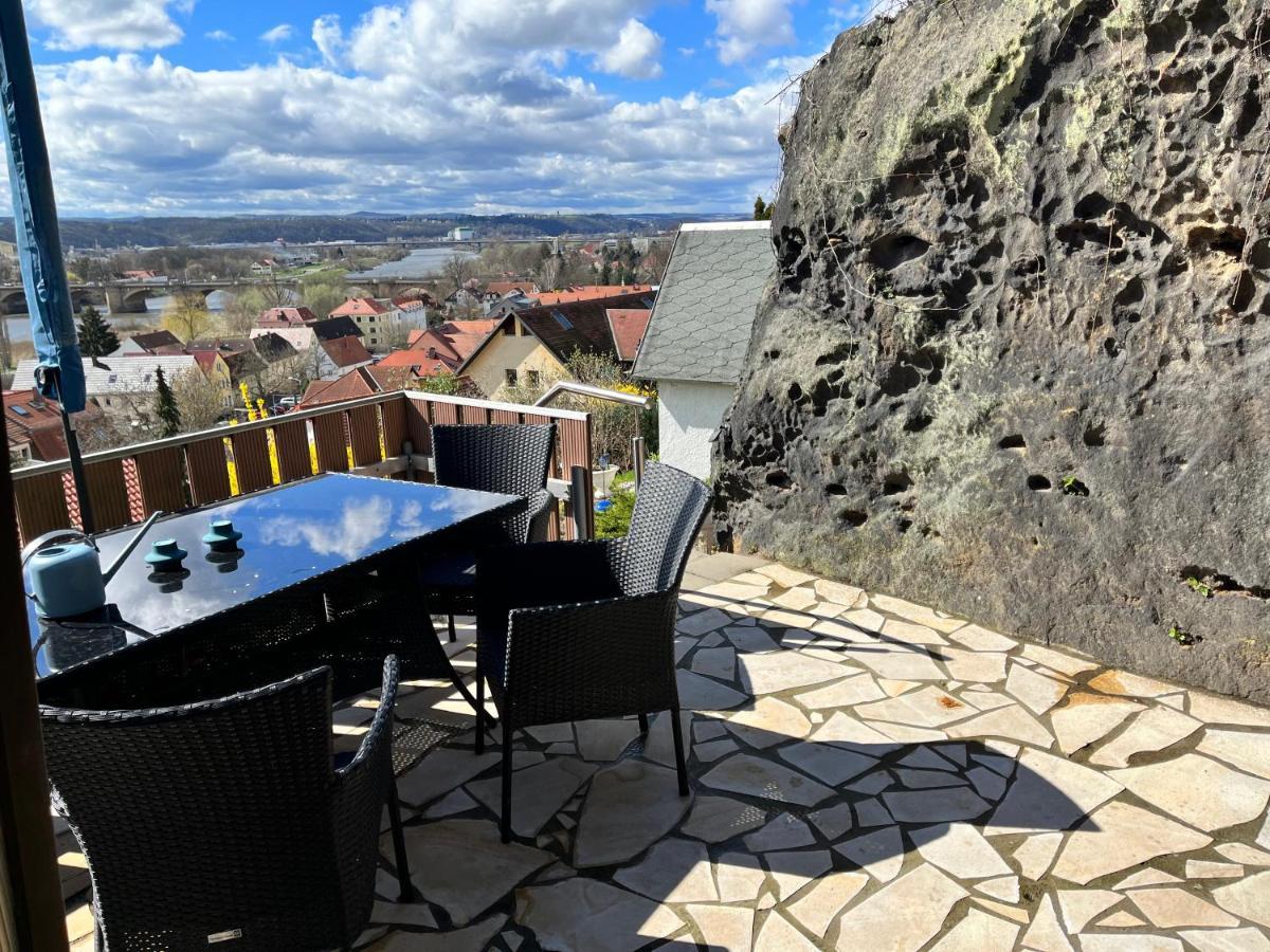 Das Ferienhaus Mit Aussicht 피르나 외부 사진