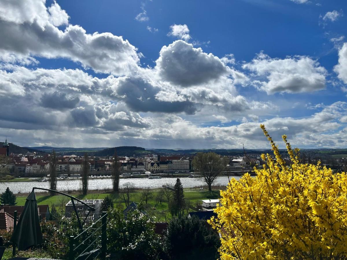 Das Ferienhaus Mit Aussicht 피르나 외부 사진